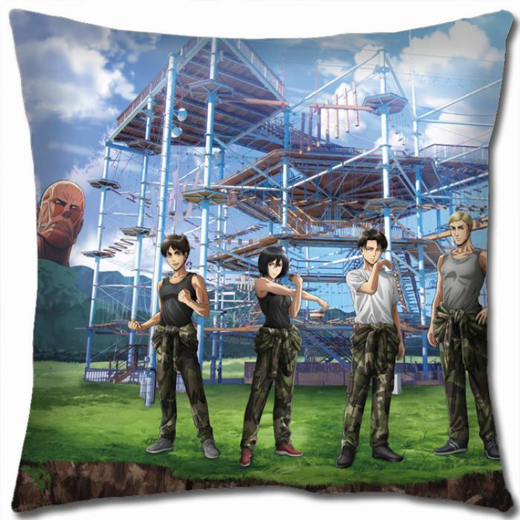 Attack on Titan Double-sided full color pillow cushion 45X45CM-J12-165 NO FILLING
