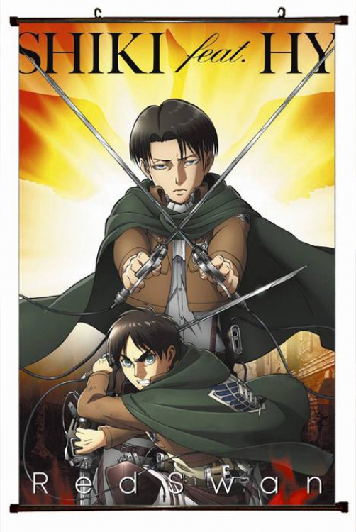 Attack on Titan Plastic pole cloth painting Wall Scroll 60X90CM preorder 3 days J12-149 NO FILLING