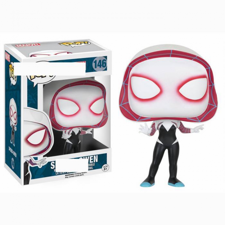 POP146 Spiderman Spider Gwen Boxed Figure Decoration Model 10CM