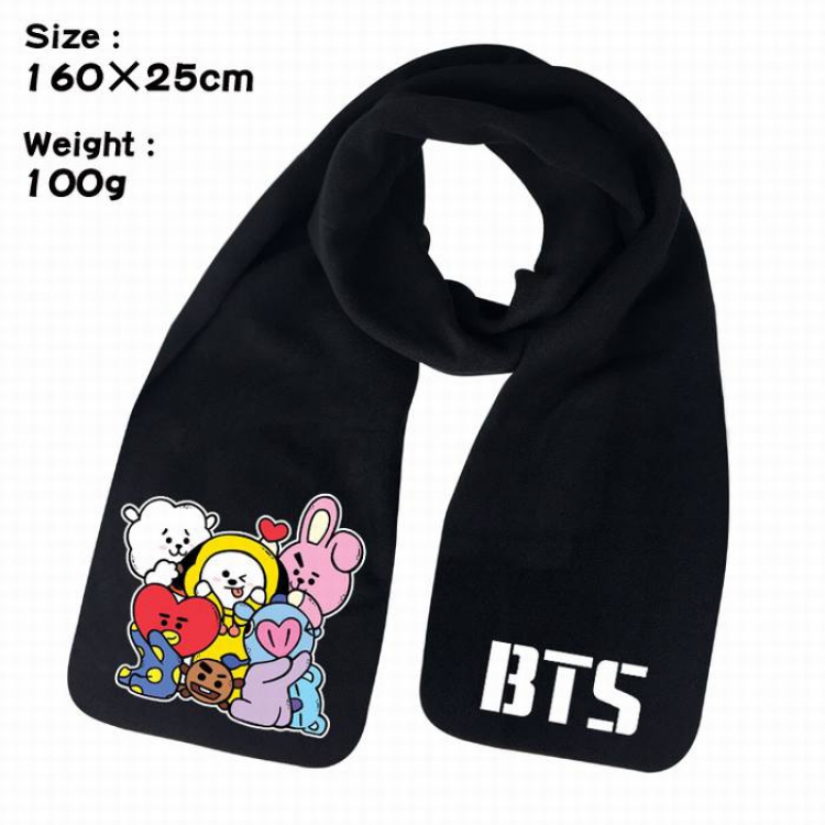 BTS-1A Anime fleece scarf bib 160X25CM 100G