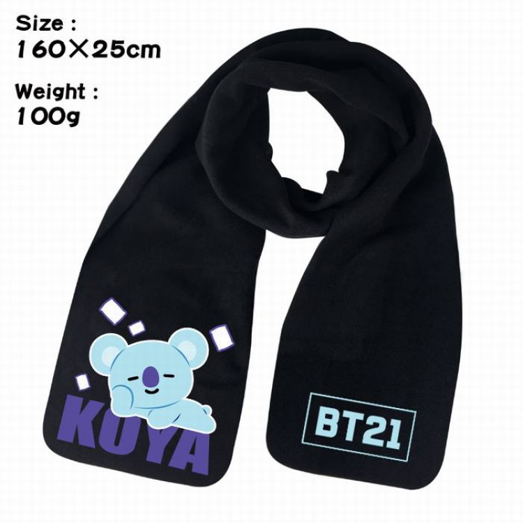 BTS-1A Anime fleece scarf bib 160X25CM 100G