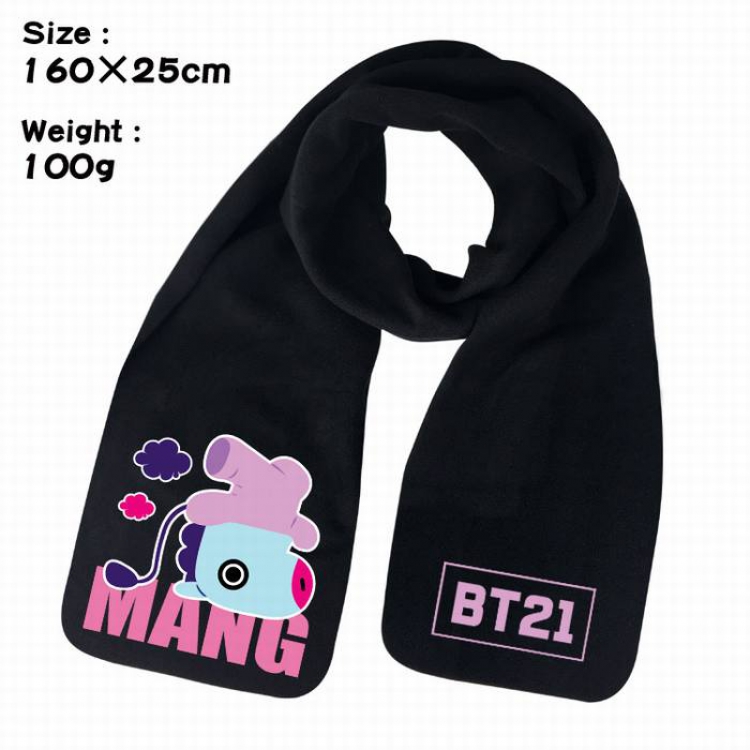 BTS-6A Anime fleece scarf bib 160X25CM 100G