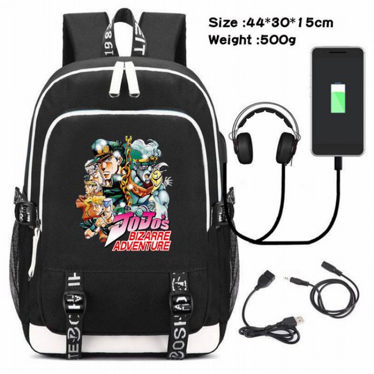 JoJos Bizarre Adventure-018 Anime USB Charging Backpack Data Cable Backpack