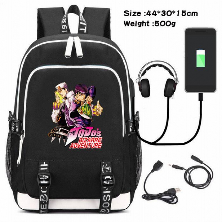 JoJos Bizarre Adventure-017 Anime USB Charging Backpack Data Cable Backpack
