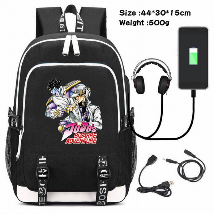 JoJos Bizarre Adventure-022 Anime USB Charging Backpack Data Cable Backpack
