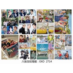 EXO 2374 Poster 42X29CM 8 pcs ...