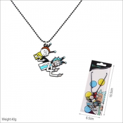 Rick and Morty Necklace pendan...