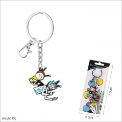 Rick and Morty Keychain pendan...