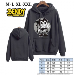Bendy-5 Black Printed hooded a...