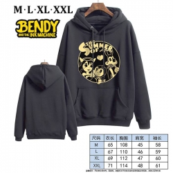 Bendy-6 Black Printed hooded a...