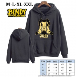Bendy-8 Black Printed hooded a...
