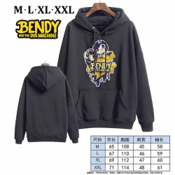 Bendy-7 Black Printed hooded a...