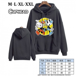 Cuphead-3 Black Printed hooded...