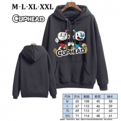 Cuphead-7 Black Printed hooded...