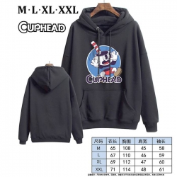 Cuphead-4 Black Printed hooded...