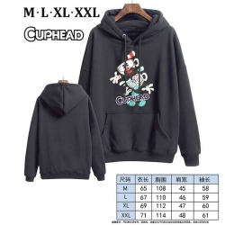 Cuphead-5 Black Printed hooded...