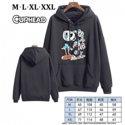 Cuphead-8 Black Printed hooded...