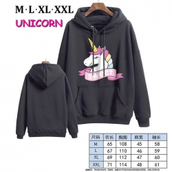 Unicorn-1 Black Printed hooded...