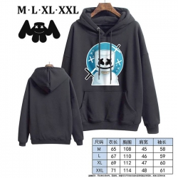 Marshmello-9 Black Printed hoo...