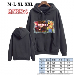 Roblox-6 Black Printed hooded ...