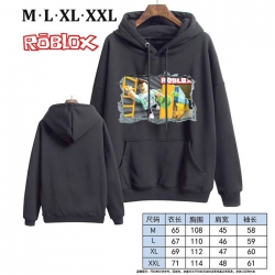 Roblox-3 Black Printed hooded ...