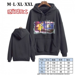 Roblox-8 Black Printed hooded ...