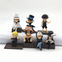 One Piece a set of seven Bagge...