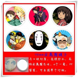 Spirited Away Mirror 75mm 6 pc...