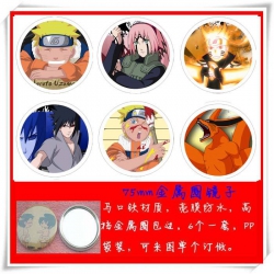 Naruto Mirror 75mm 6 pcs