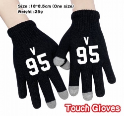 BTS-19A Black Anime knit full ...