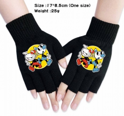 Cuphead-6A Black Anime knitted...