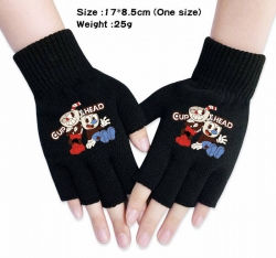 Cuphead-8A Black Anime knitted...