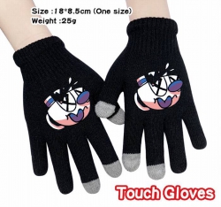 Cuphead-10A Black Anime knit f...