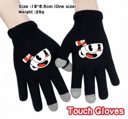 Cuphead-1A Black Anime knit fu...