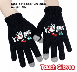 Cuphead-11A Black Anime knit f...