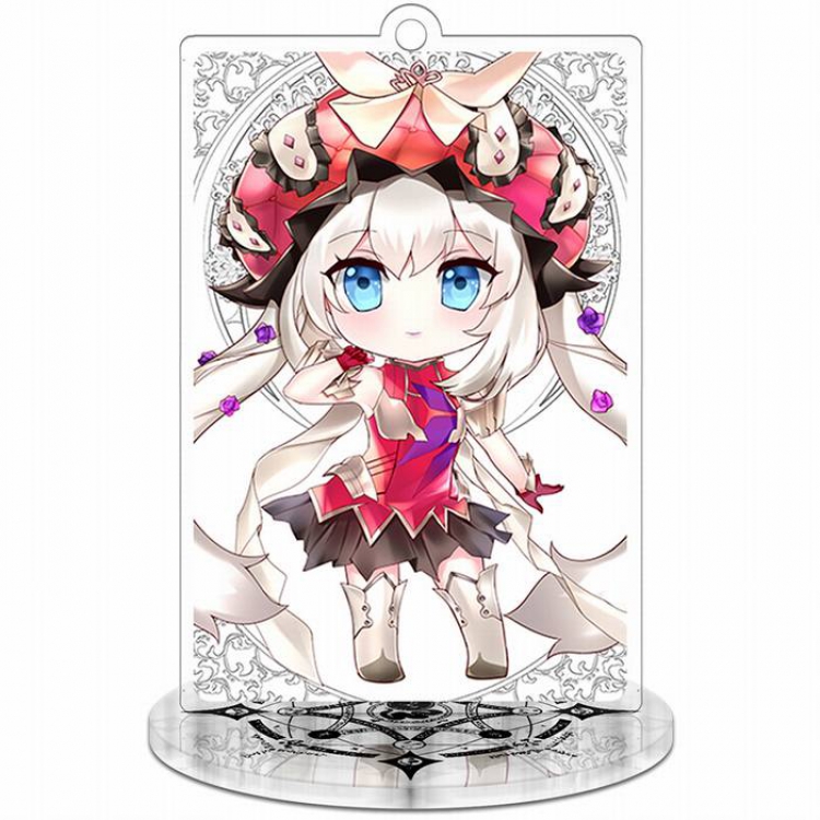 Fate Grand Order-16 Rectangular Small Standing Plates acrylic keychain pendant 8-9CM