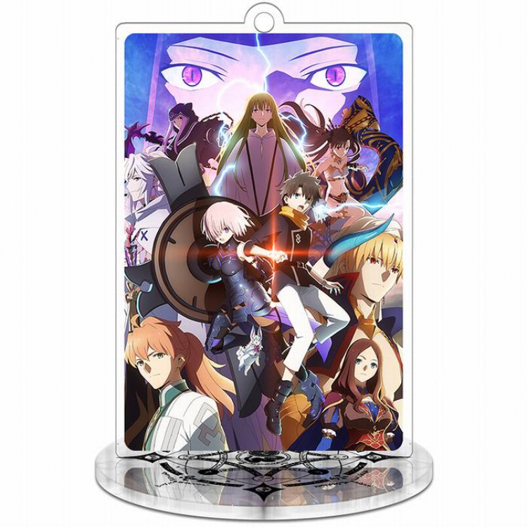 Fate Grand Order-14 Rectangular Small Standing Plates acrylic keychain pendant 8-9CM