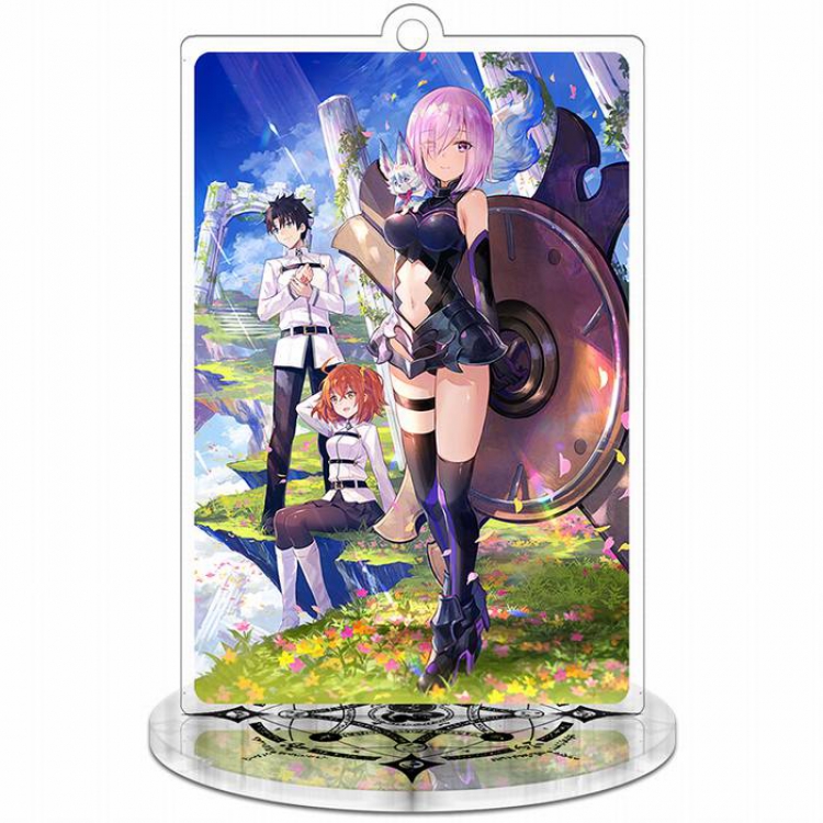 Fate Grand Order-9 Rectangular Small Standing Plates acrylic keychain pendant 8-9CM