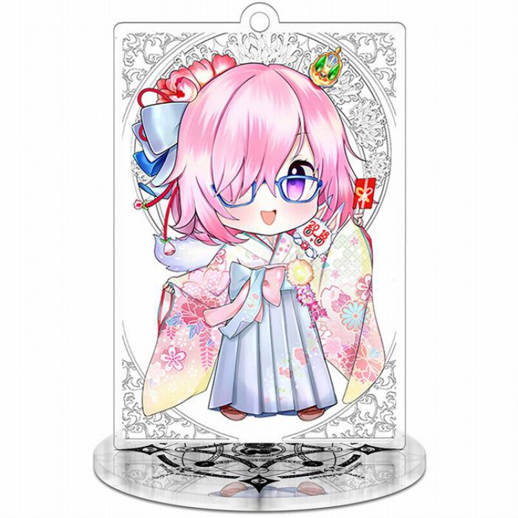 Fate Grand Order-2 Rectangular Small Standing Plates acrylic keychain pendant 8-9CM