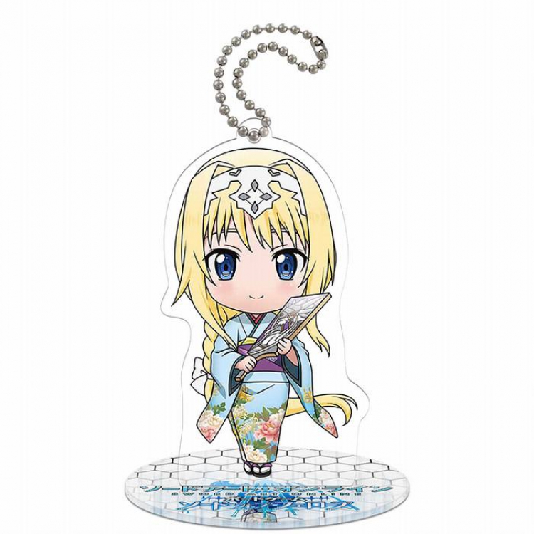 Sword Art Online-3Q version soma Small Standing Plates Acrylic keychain pendant 8-9CM