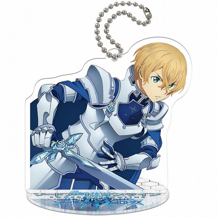 Sword Art Online Eugeo Q version soma Small Standing Plates Acrylic keychain pendant 8-9CM