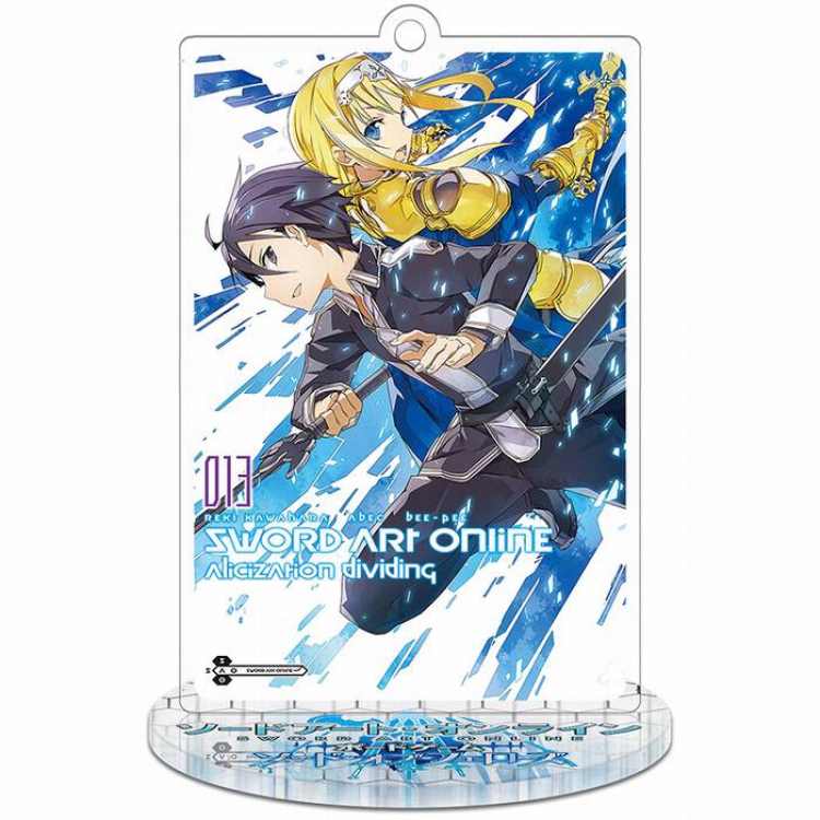 Sword Art Online Alicization-1 Rectangular Small Standing Plates acrylic keychain pendant 8-9CM