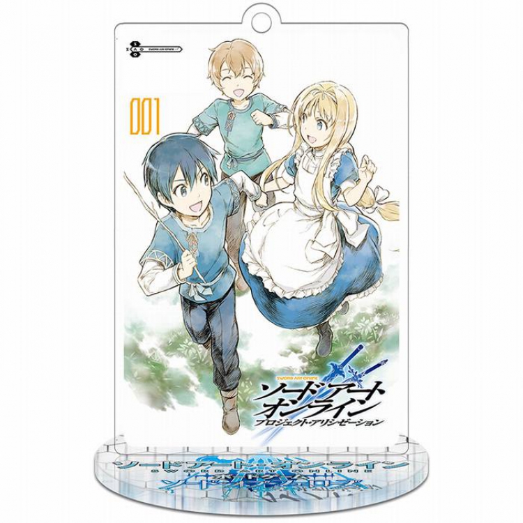 Sword Art Online Alicization-5 Rectangular Small Standing Plates acrylic keychain pendant 8-9CM