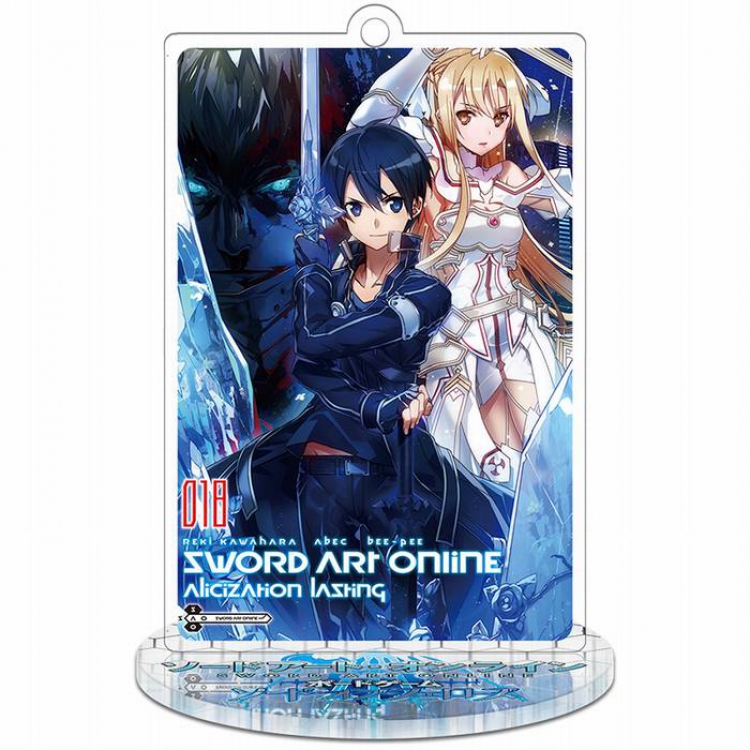 Sword Art Online Alicization-3 Rectangular Small Standing Plates acrylic keychain pendant 8-9CM