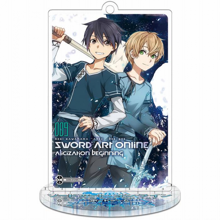 Sword Art Online Alicization-6 Rectangular Small Standing Plates acrylic keychain pendant 8-9CM