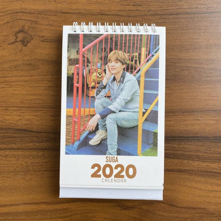 BTS SUGA Desk Calendar 11X18.5CM 120G price for 5 pcs