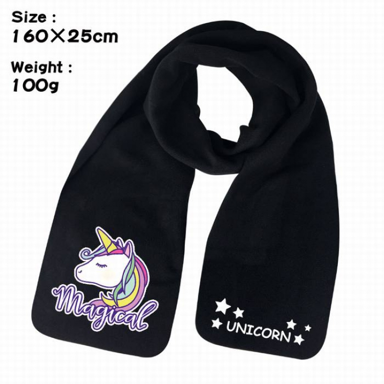 Unicorn-1A Anime fleece scarf bib 160X25CM 100G