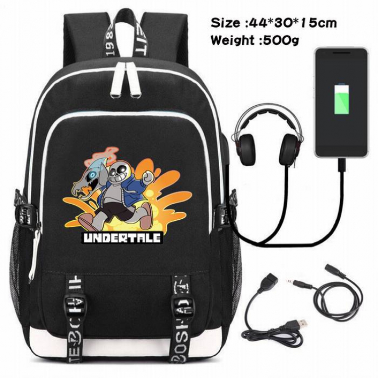 Undertable-066 Anime USB Charging Backpack Data Cable Backpack