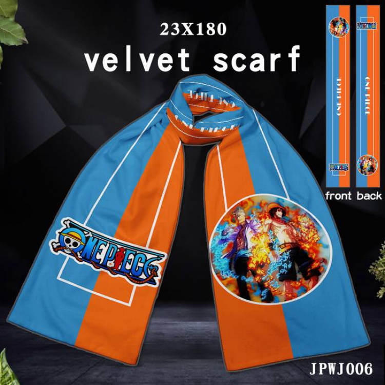 JPWJ006-One Piece Full color velvet scarf 23X180CM