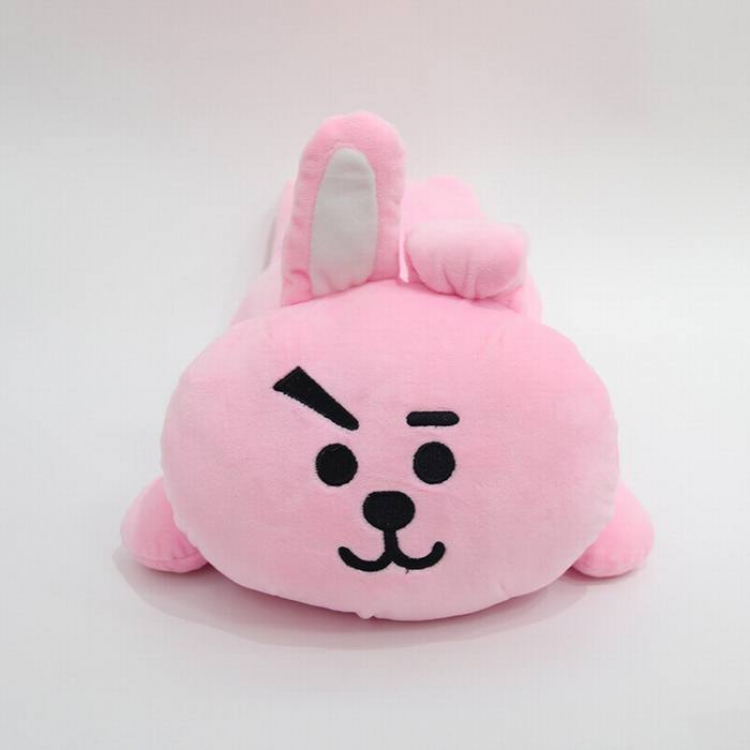 BTS Rabbit Plush doll air conditioning pillow pillow 40X20CM 0.45KG